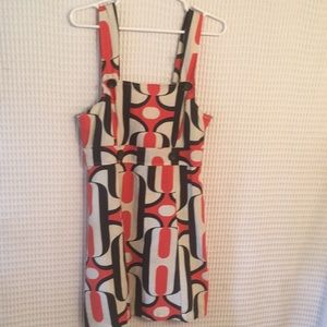 Mod lined mini dress